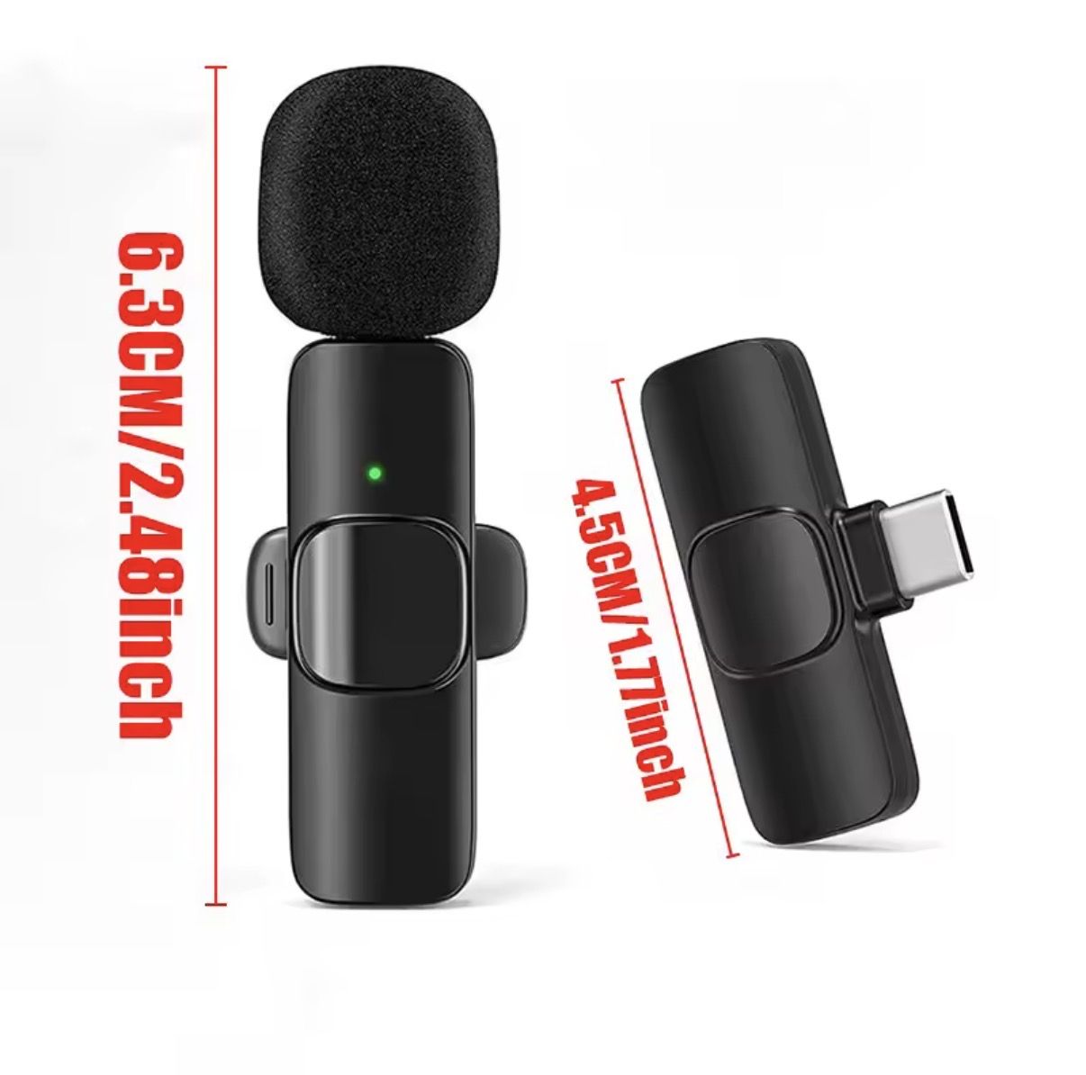Microphone Lavalier sans fil pour smartphones Type-C