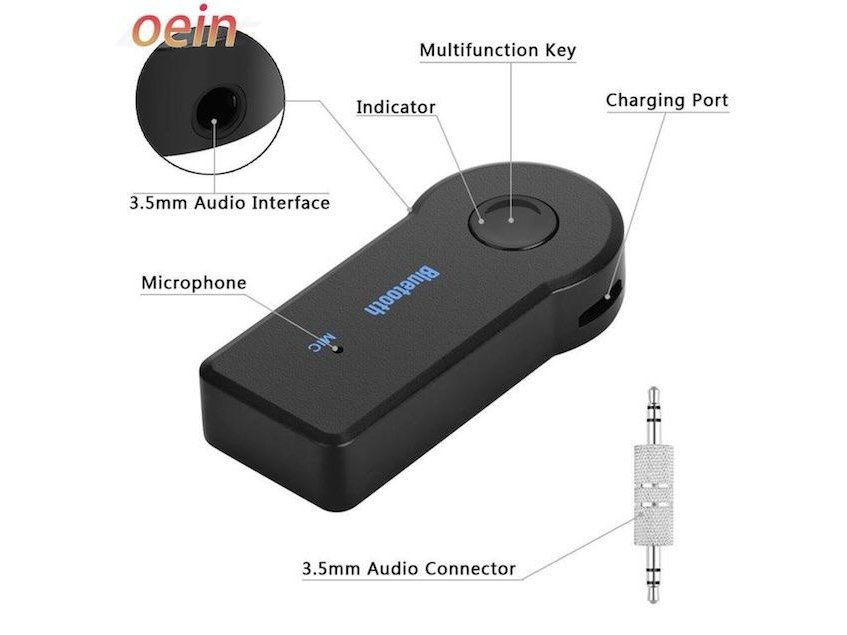 Adaptateur émetteur récepteur Bluetooth 5.0 sans fil 2 en 1