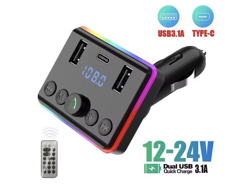 Transmetteur FM Bluetooth 5.0 pour Voiture