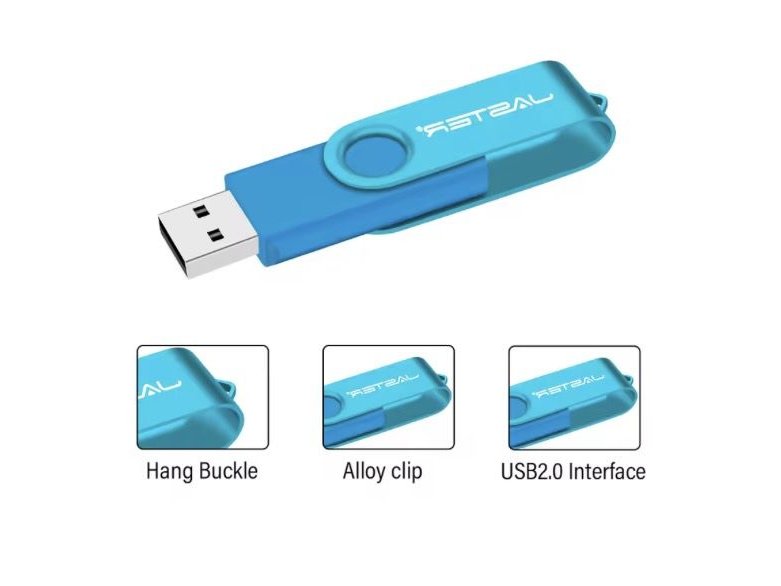 Clé USB rotative à 360 ° 64 Go 64 Go