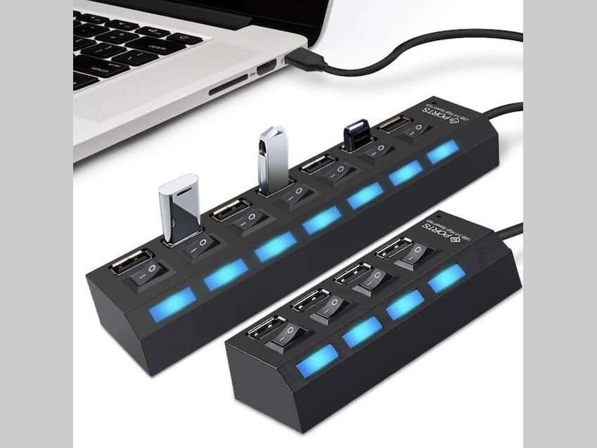 HUB USB 4 Ports avec interrupteur