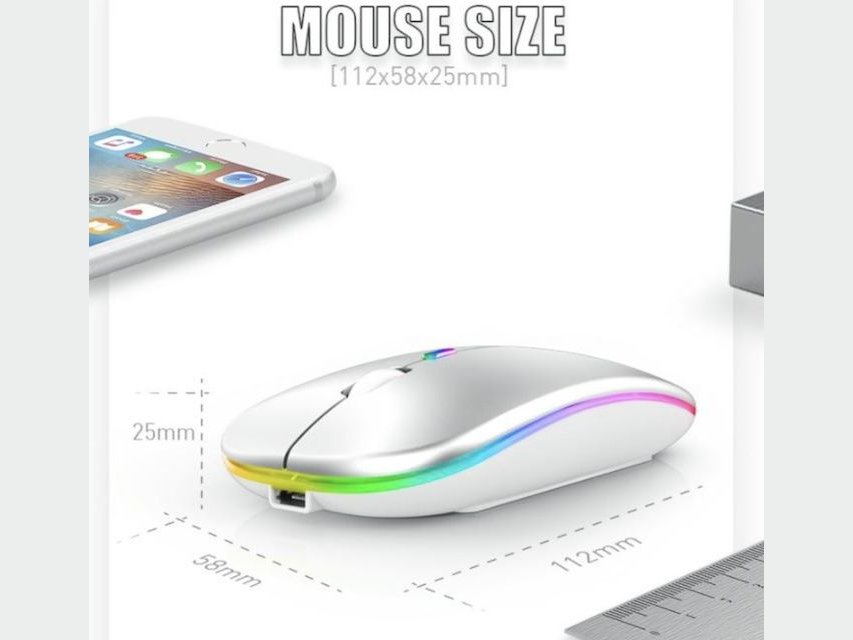 Souris sans fil Bluetooth rechargeable