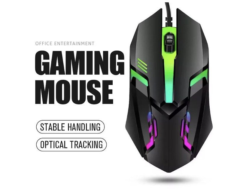 ITLY M01-Souris de jeu filaire USB rétro-4.2 LED