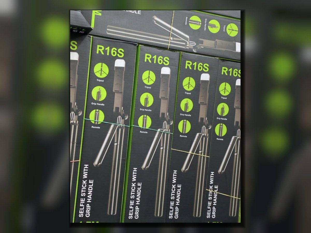 Perche à selfie trépied R16S 1,7 m avec télécommande Bluetooth