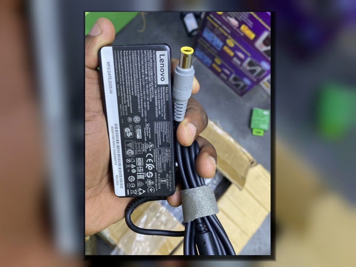 Chargeur ordinateur portable Lenovo 65 W – embout rond