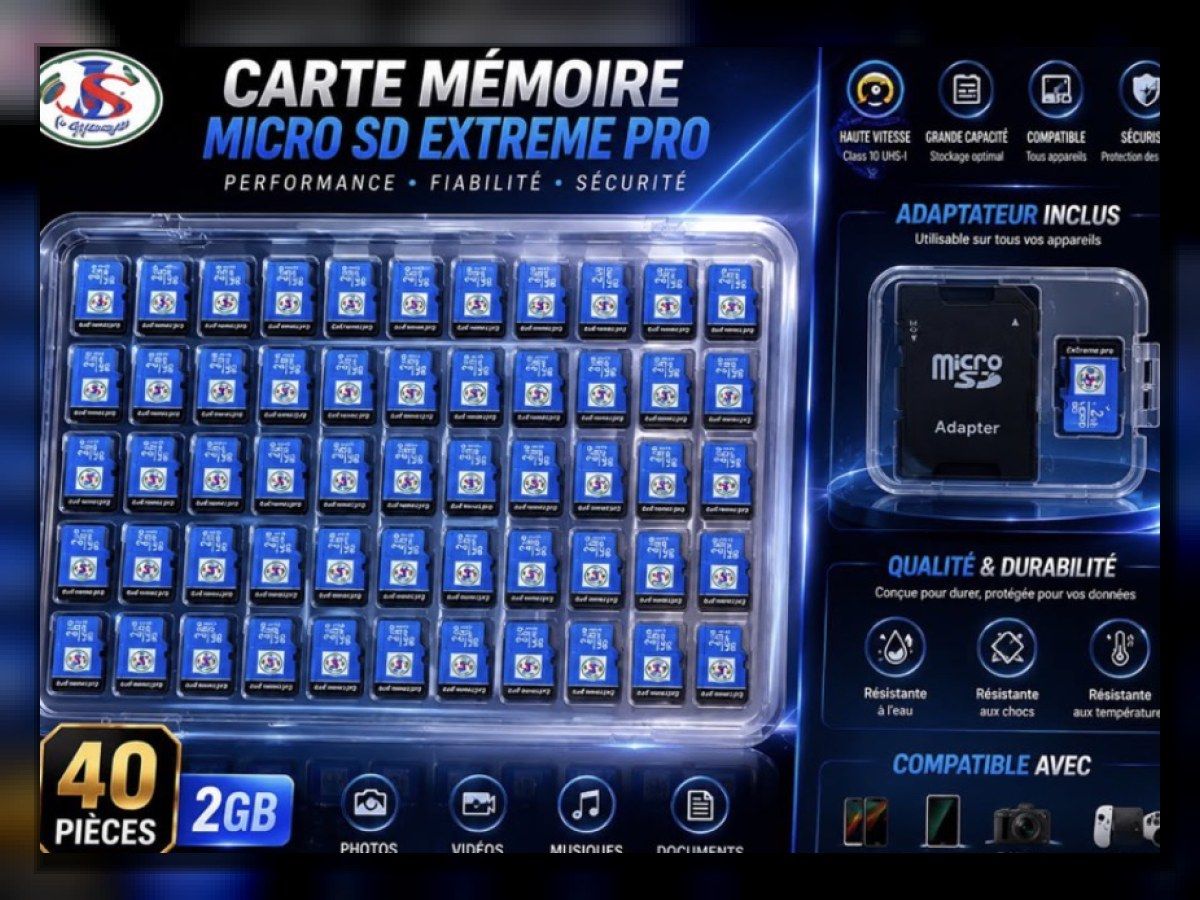 Carte mémoire micro SD TS 16 Go avec adaptateur